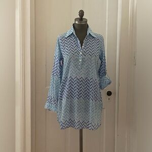OLIPHANT blue chevron coverup